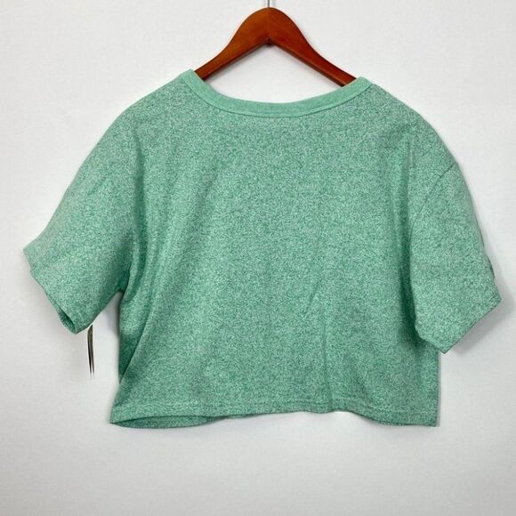 Champion Green Crop Top Logo Tee - Picture 7 of 7